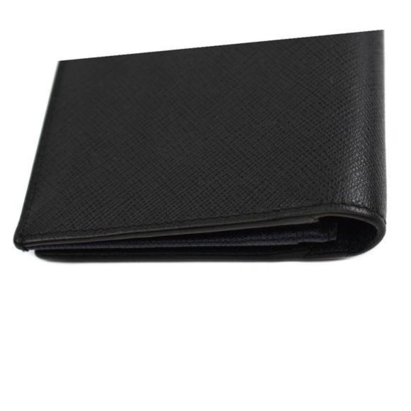 PRADA: Black, Saffiano Leather Long Wallet - Picture 5 of 8
